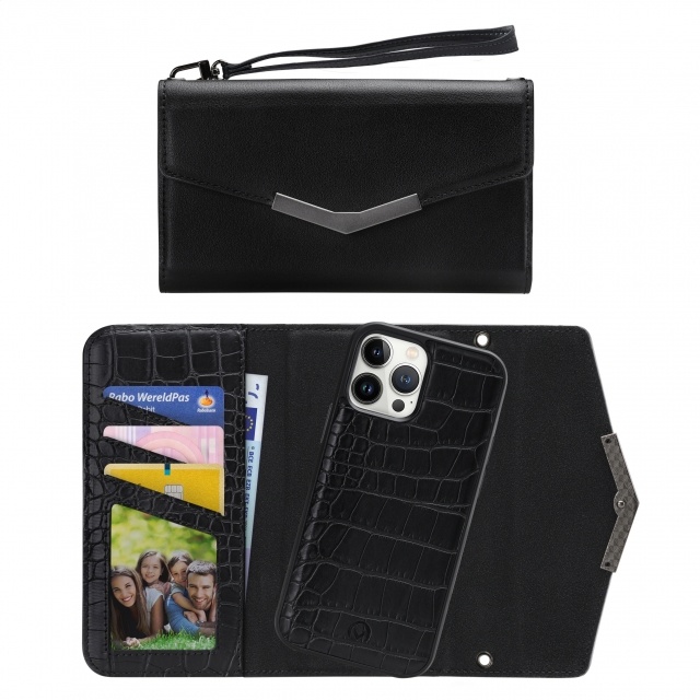 Mobilize Mobilize 2in1 Elegant Magnet Clutch iPhone 13 Pro Max - Black Croco