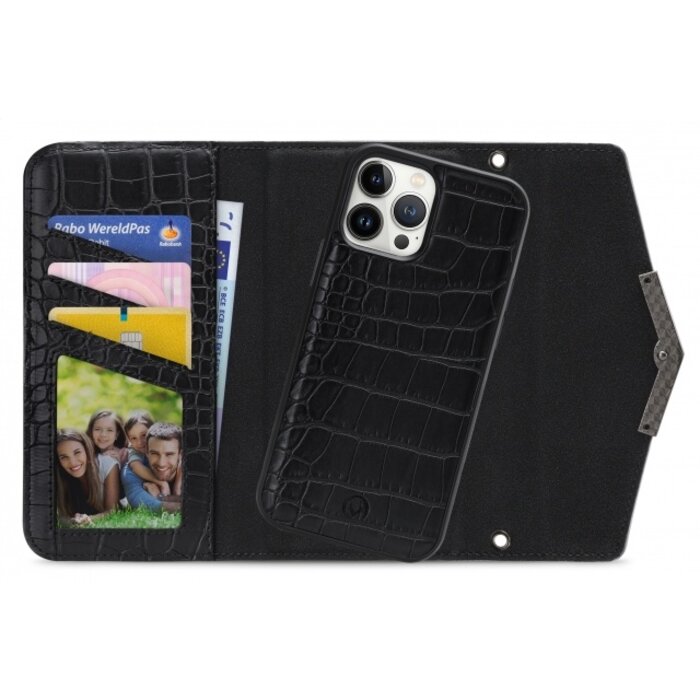 Mobilize Mobilize 2in1 Elegant Magnet Clutch iPhone 13 Pro Max - Black Croco