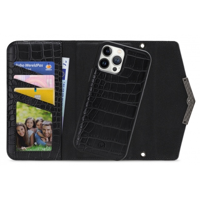 Mobilize Mobilize 2in1 Elegant Magnet Clutch iPhone 13 Pro Max - Black Croco