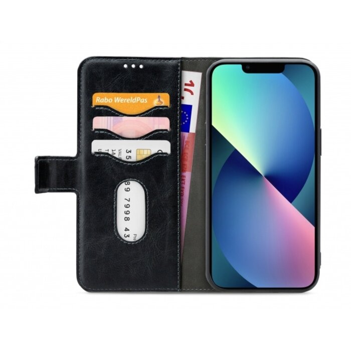 Mobilize Mobilize 2in1 Gelly Wallet Case voor Apple iPhone 13 Mini - Zwart