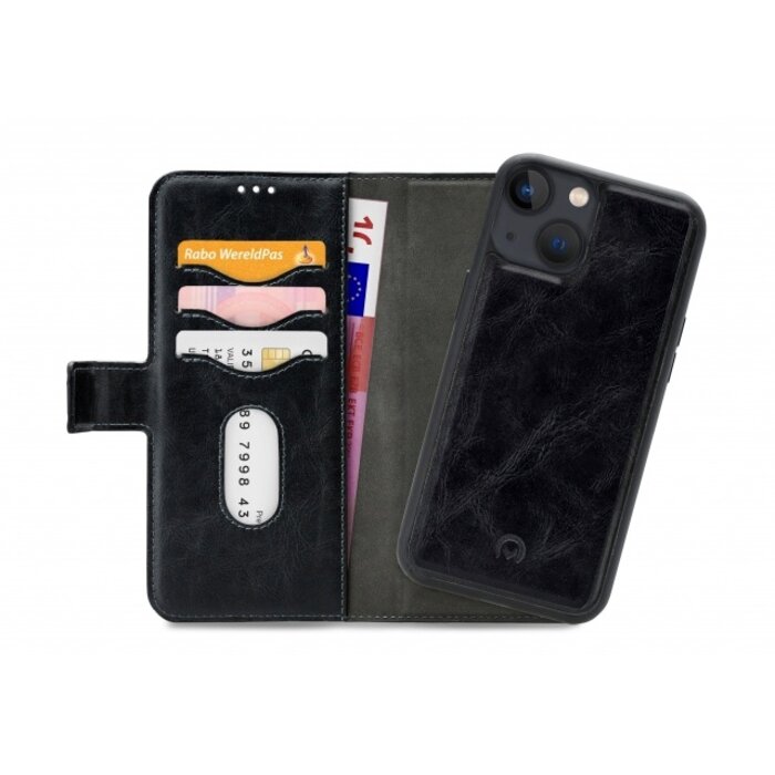 Mobilize Mobilize 2in1 Gelly Wallet Case voor Apple iPhone 13 Mini - Zwart