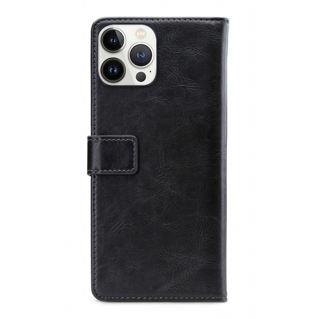 Mobilize Mobilize Elite Gelly Wallet Book Case iPhone 13 Pro Max Zwart