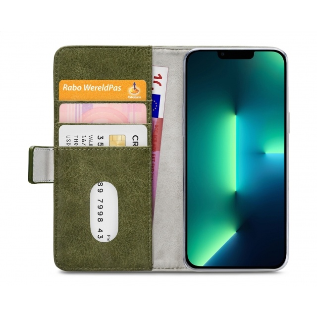 Mobilize Mobilize Elite Gelly Wallet Book Case voor Apple iPhone 13 Pro Max - Groen