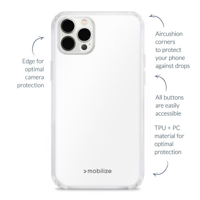 Mobilize Mobilize Naked Protection Case voor iPhone 13 - Transparant