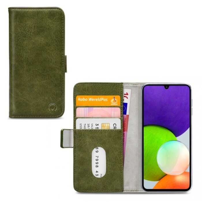 Mobilize Mobilize Elite Gelly Wallet Book Case Samsung Galaxy A22 4G - Groen