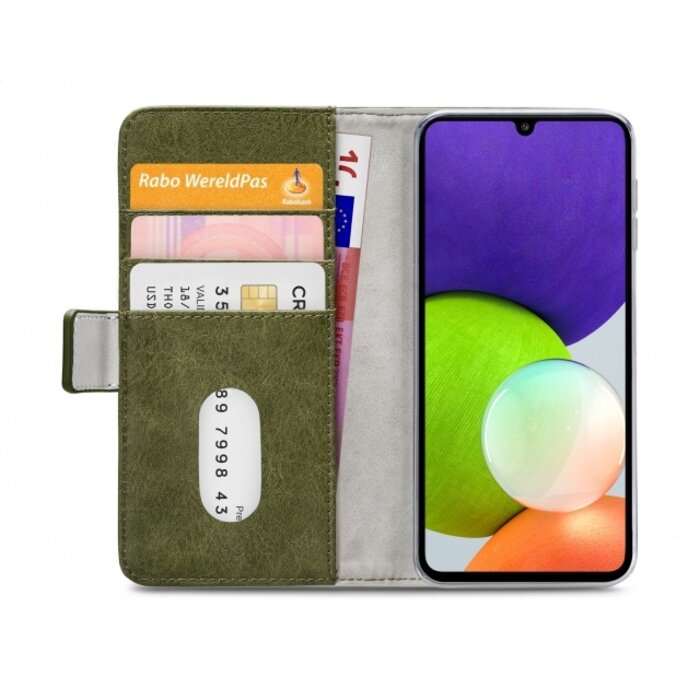 Mobilize Mobilize Elite Gelly Wallet Book Case Samsung Galaxy A22 4G - Groen