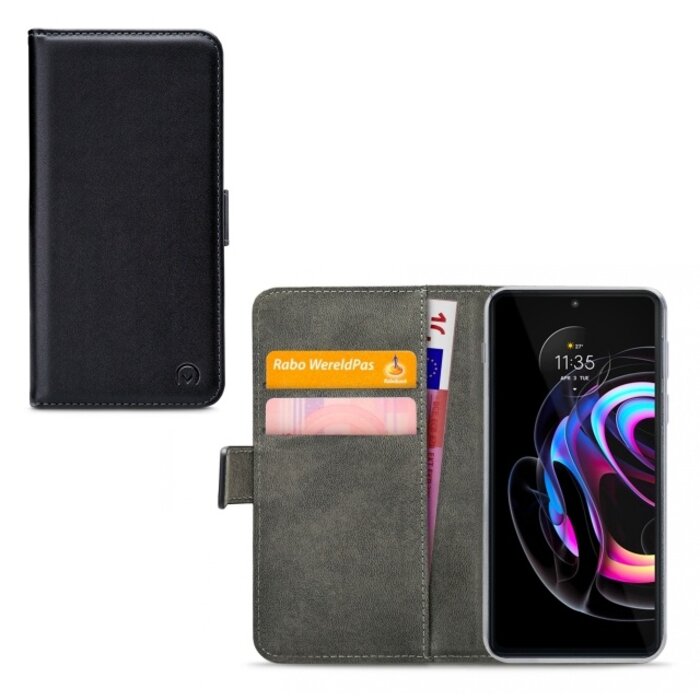 Mobilize Mobilize Classic Gelly Wallet Book Case Motorola Edge 20 Zwart