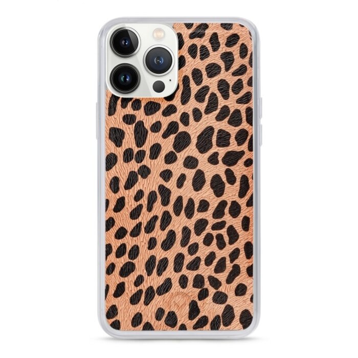 Mobilize Mobilize 2in1 Magnet Zipper Case iPhone 13 Pro Max Olive/Leopard
