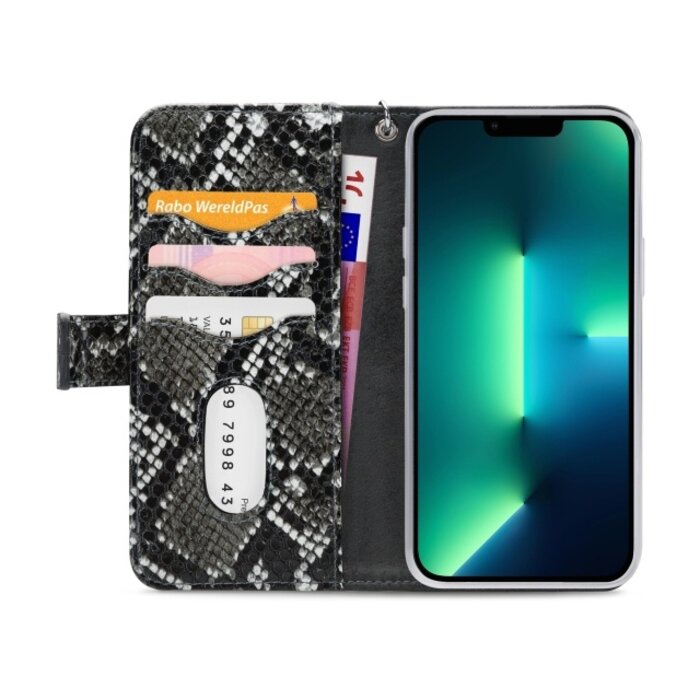 Mobilize Mobilize 2in1 Magnet Zipper Case - iPhone 13 Pro Max - Black / Snake