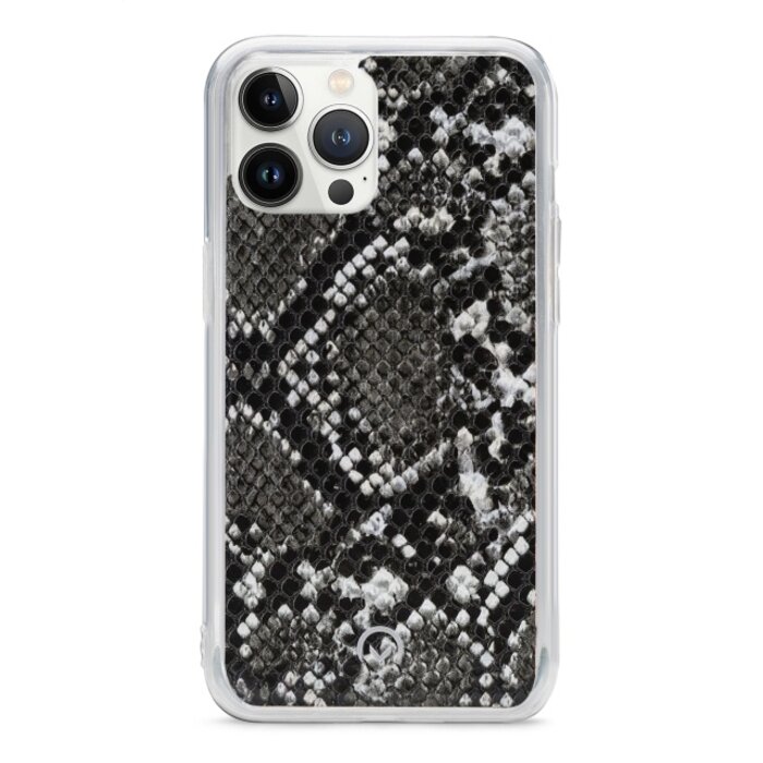 Mobilize Mobilize 2in1 Magnet Zipper Case - iPhone 13 Pro Max - Black / Snake