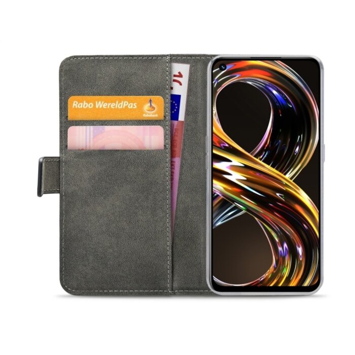 Mobilize Mobilize Classic Gelly Wallet Book Case realme 8i/Narzo 50 Zwart