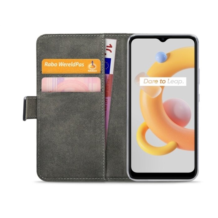 Mobilize Mobilize Classic Gelly Wallet Book Case realme C11 (2021) - Zwart