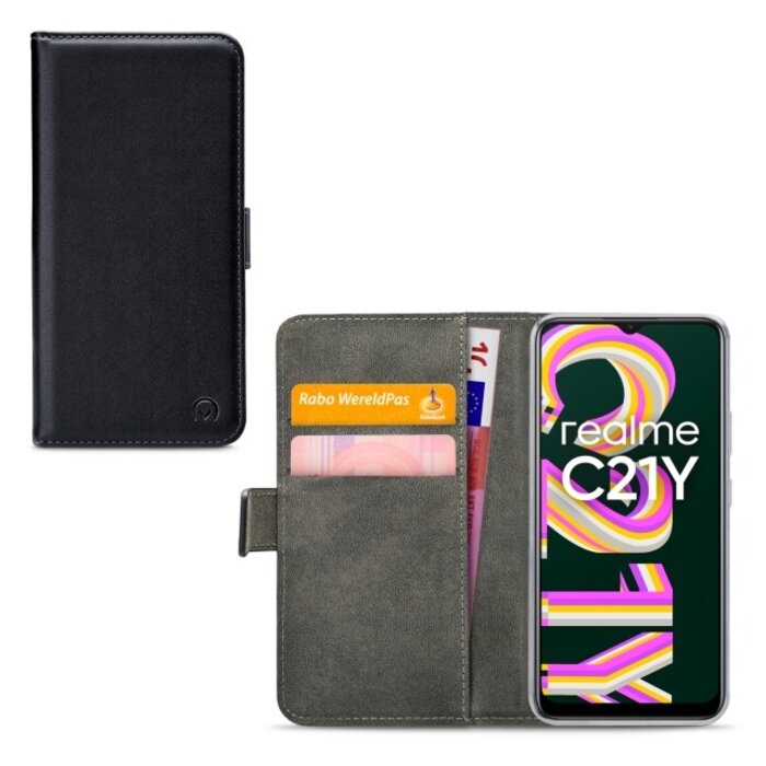 Mobilize Mobilize Classic Gelly Wallet Book Case voor realme C21Y - Zwart