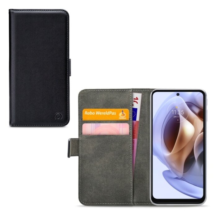 Mobilize Mobilize Classic Gelly Wallet Book Case voor Motorola Moto G31 / G41 - Zwart