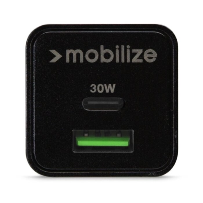Mobilize Mobilize Wall Charger GaN 30W USB-C PD/PPS + USB-A Zwart