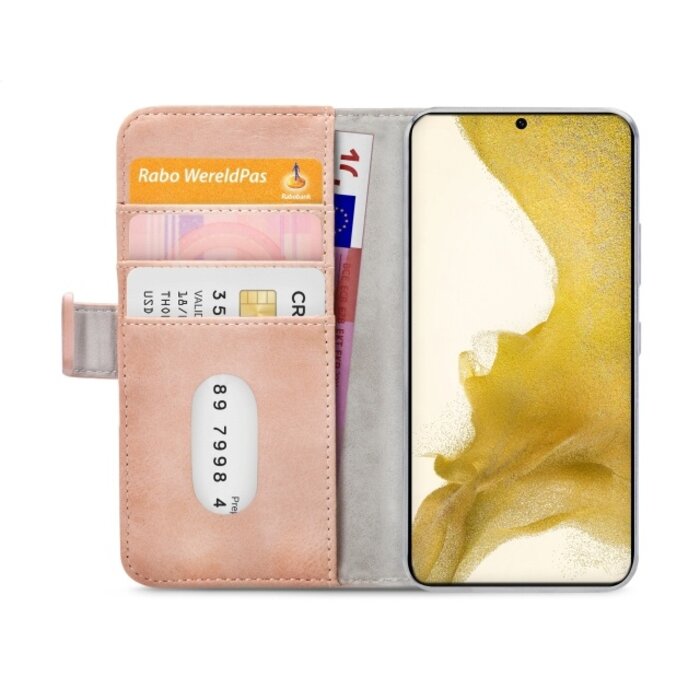 Mobilize Mobilize Elite Gelly Wallet Book Case Samsung Galaxy S22 5G - Soft Pink