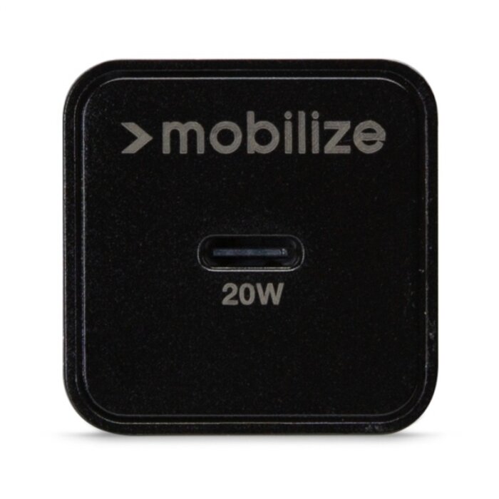 Mobilize Mobilize 20W USB-C Snellader + MFi Lightning Nylon Kabel 1.2m - Zwart