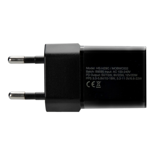 Mobilize Mobilize 20W USB-C Snellader + MFi Lightning Nylon Kabel 1.2m - Zwart