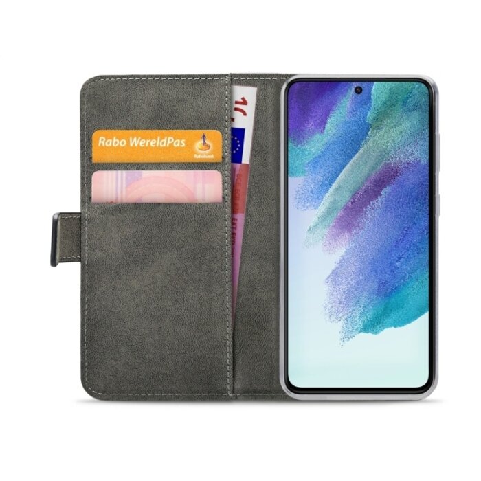 Mobilize Mobilize Classic Gelly Wallet Book Case Samsung Galaxy S21 FE 5G Zwart