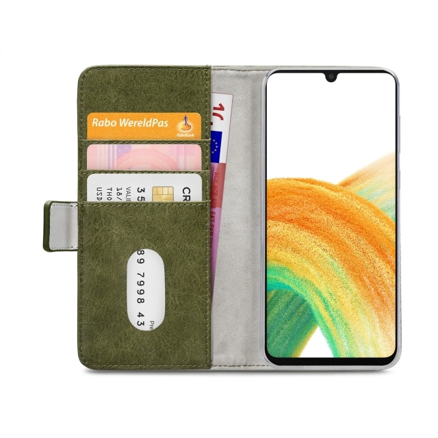 Mobilize Mobilize Elite Gelly Wallet Book Case Samsung Galaxy A33 5G - Groen