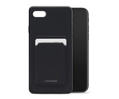 Mobilize Mobilize Rubber Gelly Card Case iPhone 6/6S/7/8/SE (2020/2022) - Mat Zwart