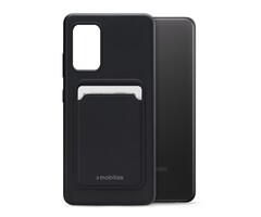 Mobilize Mobilize Rubber Gelly Card Case Samsung Galaxy A32 4G - Matt Black