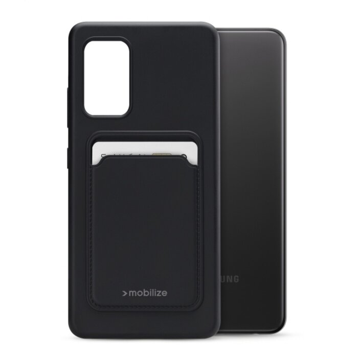 Mobilize Mobilize Rubber Gelly Card Case Samsung Galaxy A32 4G - Matt Black