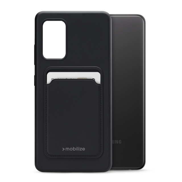 Mobilize Mobilize Rubber Gelly Card Case Samsung Galaxy A32 4G - Matt Black