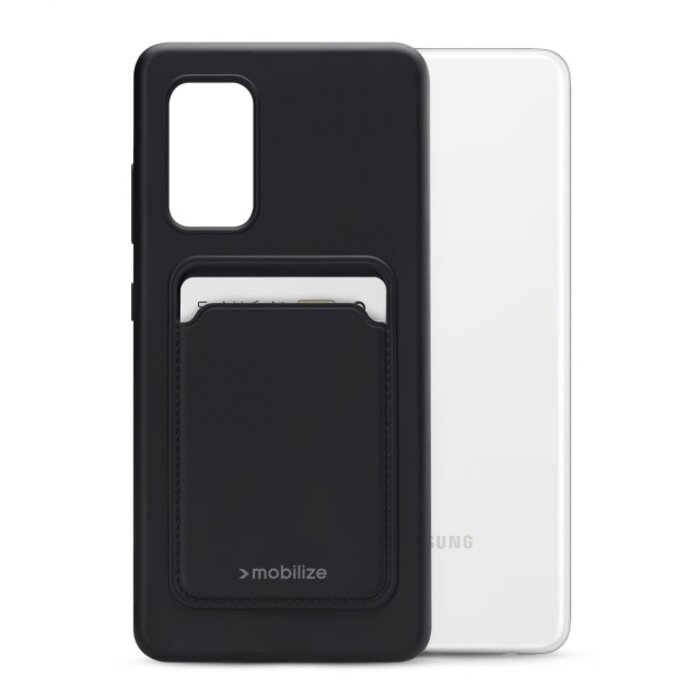 Mobilize Mobilize Rubber Gelly Card Case Samsung Galaxy A52 / A52s 5G - Matt Black