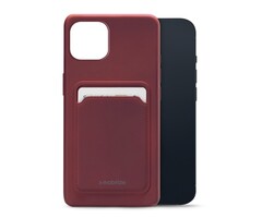 Mobilize Mobilize Rubber Gelly Card Case Apple iPhone 13 Mini - Mat Bordeaux