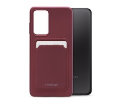 Mobilize Mobilize Rubber Gelly Card Case Samsung Galaxy A23 5G Matt Bordeaux
