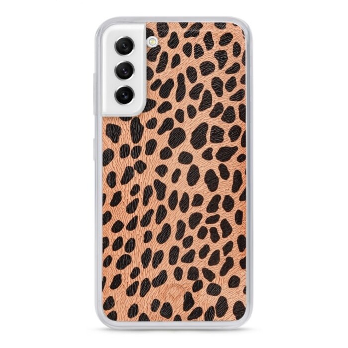 Mobilize Mobilize 2in1 Magnet Zipper Case voor Samsung Galaxy S21 FE 5G - Olive/Leopard