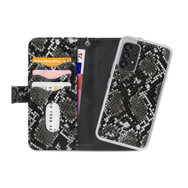 Mobilize Mobilize 2in1 Magnet Zipper Case Samsung Galaxy A53 5G - Black / Snake