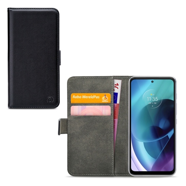 Mobilize Mobilize Classic Gelly Wallet Book Case Motorola Moto G71 5G Zwart