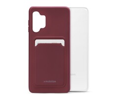 Mobilize Mobilize Rubber Gelly Card Case Samsung Galaxy A13 4G - Matt Bordeaux