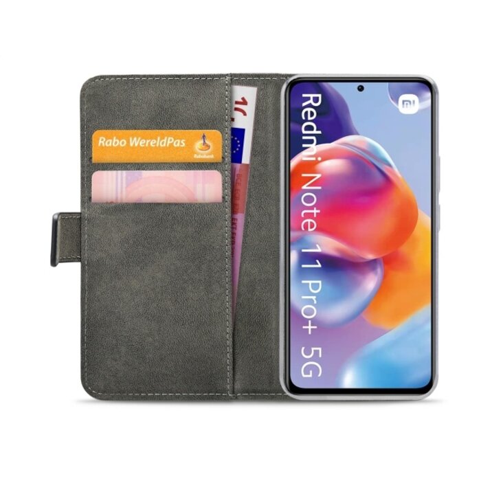 Mobilize Mobilize Classic Gelly Wallet Book Case Xiaomi Redmi Note 11 Pro+ 5G - Zwart