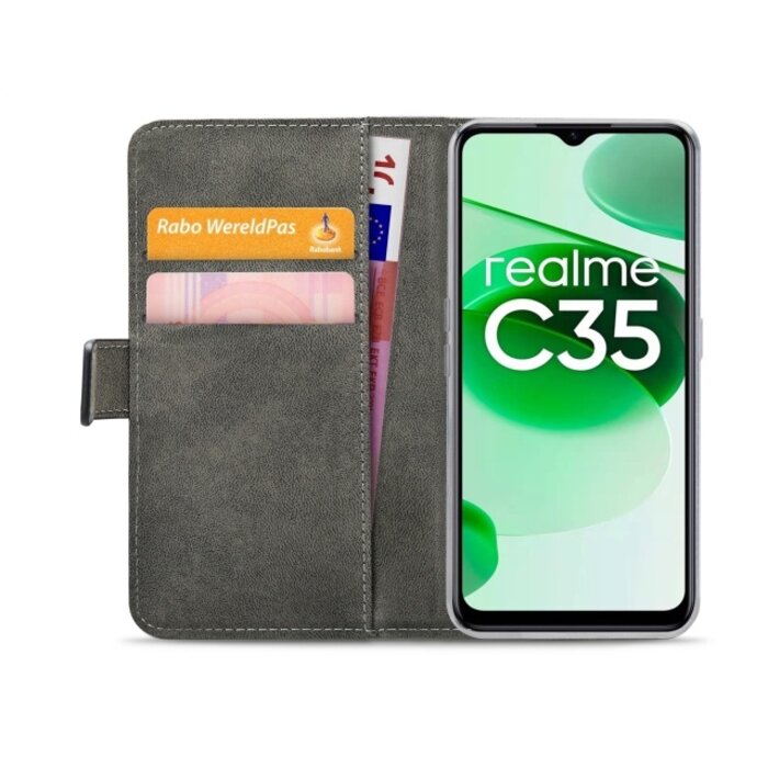 Mobilize Mobilize Classic Gelly Wallet Book Case realme C35 / Narzo 50A Prime - Zwart