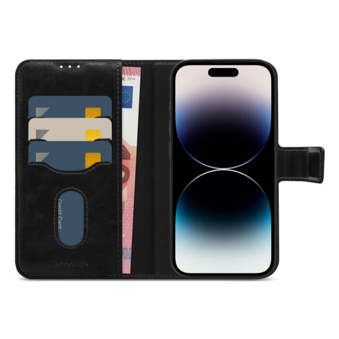 Mobilize Mobilize 2in1 MagSafe Wallet Case Apple iPhone 14 Pro - Zwart