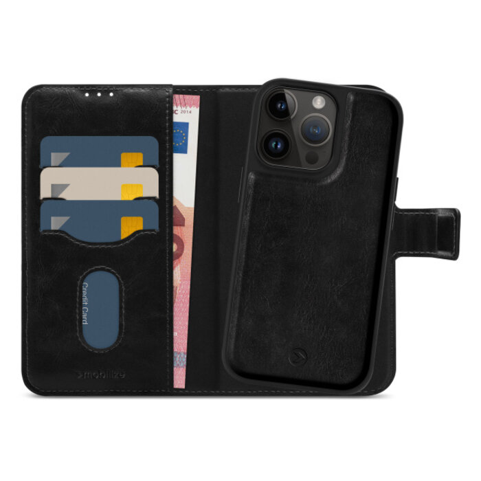 Mobilize Mobilize 2in1 MagSafe Wallet Case Apple iPhone 14 Pro Max - Zwart