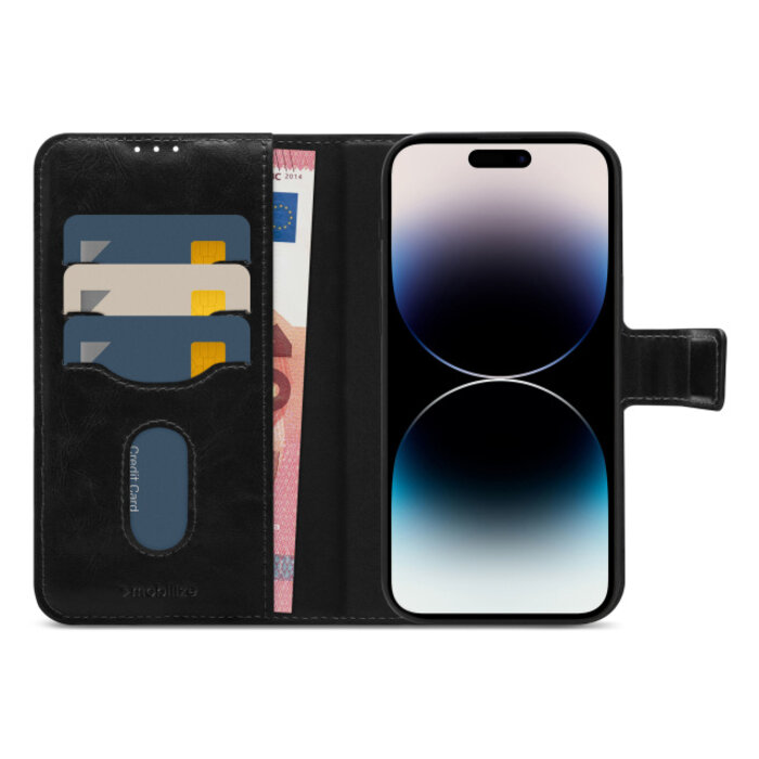 Mobilize Mobilize 2in1 MagSafe Wallet Case Apple iPhone 14 Pro Max - Zwart