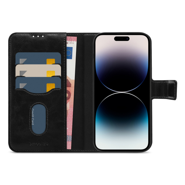 Mobilize Mobilize 2in1 MagSafe Wallet Case Apple iPhone 14 Pro Max - Zwart