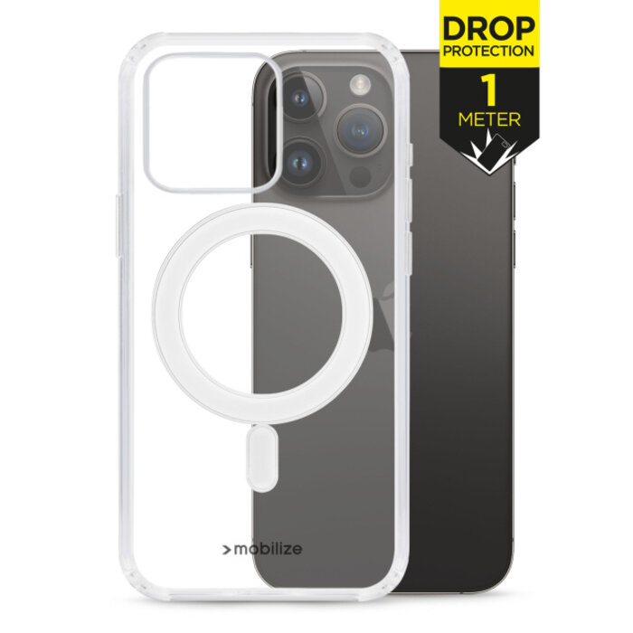 Mobilize Mobilize MagSafe Naked Protection Hoesje voor iPhone 14 Pro - Transparant