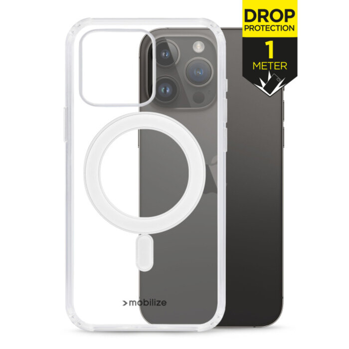 Mobilize Mobilize Naked MagSafe Case voor Apple iPhone 14 Pro Max - Transparant