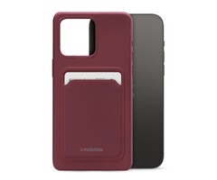 Mobilize Mobilize Rubber Gelly Card Case iPhone 14 Pro Max Matt Bordeaux