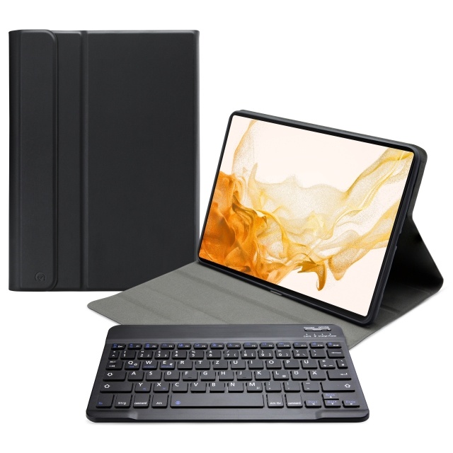 Mobilize Mobilize Bluetooth Toetsenbord Hoes Samsung Galaxy Tab S7/S8 11" (QWERTZ) - Zwart