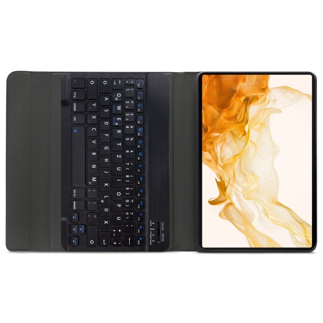 Mobilize Mobilize Bluetooth Toetsenbord Hoes Samsung Galaxy Tab S7/S8 11" (QWERTZ) - Zwart