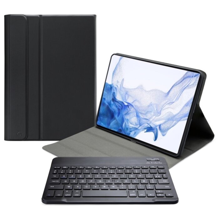 Mobilize Mobilize Bluetooth Keyboard Case Galaxy Tab S7+/S8+ 12.4 AZERTY Zwart