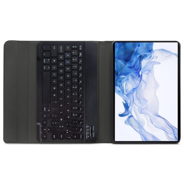 Mobilize Mobilize Bluetooth Keyboard Case Galaxy Tab S7+/S8+ 12.4 AZERTY Zwart