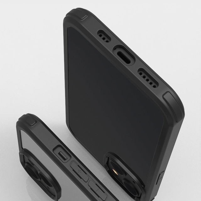 Mobilize Mobilize Tempered Glass 360 Protection Case iPhone 14 Plus Black