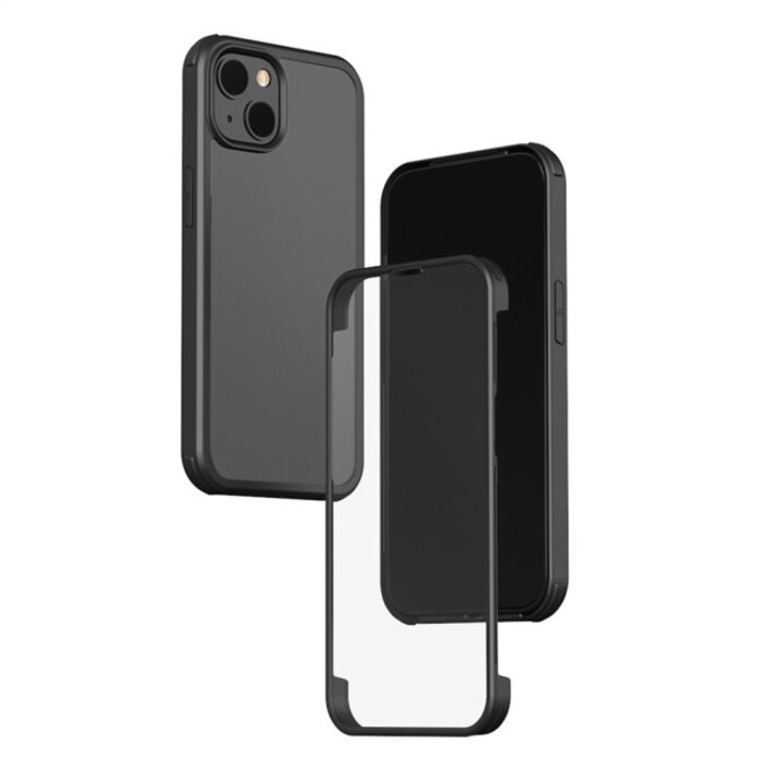 Mobilize Mobilize Tempered Glass 360 Case Apple iPhone 14 Pro - Zwart